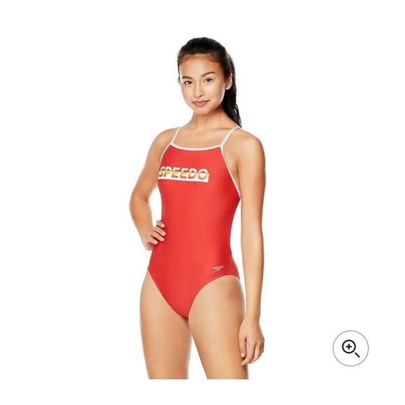 NWT Speedo Endurance Performance Graphic The One Back One Piece swimsuit - 24 - Picture 1 of 4